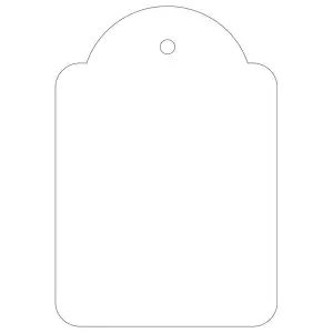 Apli Etiquetas Colgantes Con Hilo 45X65mm Caja De 400 Blancas