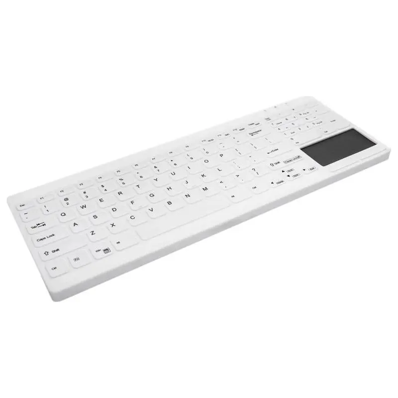 Cherry Teclado USB Blanco Con Touchpad Lavable y Desinfectable