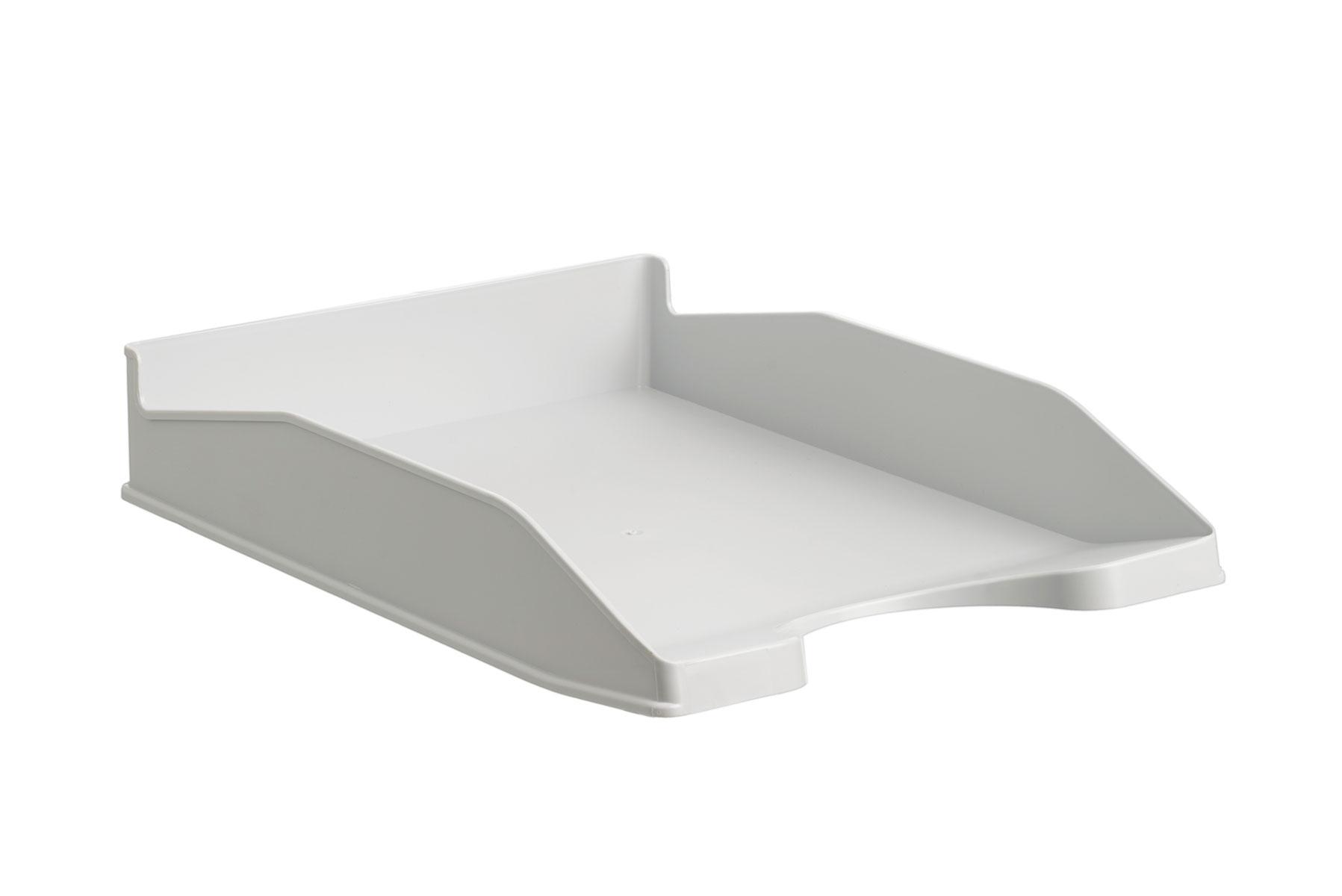 Archivo 2000 Bandeja Apilable En 3 Posiciones Fondo Liso Din A4 Y Folio 345X255X60 Mm Gris