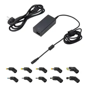 EWENT Cargador Auto. Univer Notebook 65W 10 Puntas