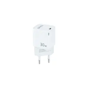 TooQ Cargador USB-C Gan PD 30W Blanco