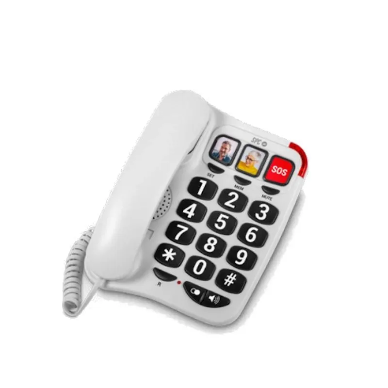 Spc 3295B Telefono Confort Numbers 2 Blanco