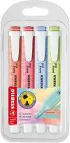 Stabilo Marcador Fluorescente Swing Cool Pastel Surtido Blíster 4 Unidades