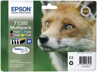 Epson Tinta BK/C/M/Y para Stylus S22/SX125/SX235W/420W/425W/BX305 (Pack 4)