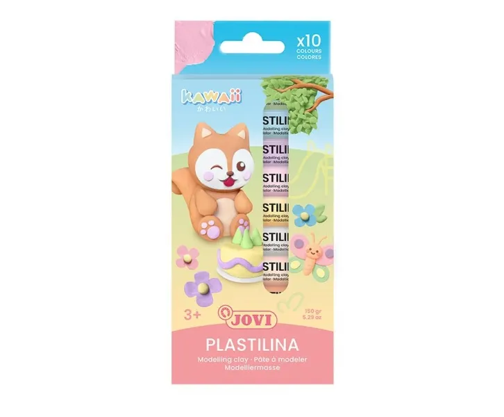 Jovi Plastilina Kawaii Barras 15g Surtidas Estuche 10 Unidades