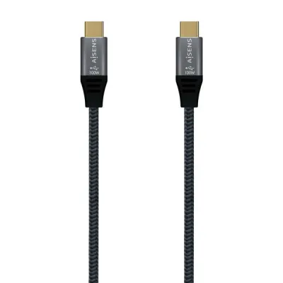 Aisens Cable USB 3.1 Gen 2x2 20Gbps 5A Tipo USB-C a USB-C Gris 2M