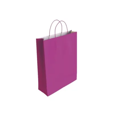 Bismark Bolsa de Papel Celulosa Fucsia 37x12x27cm