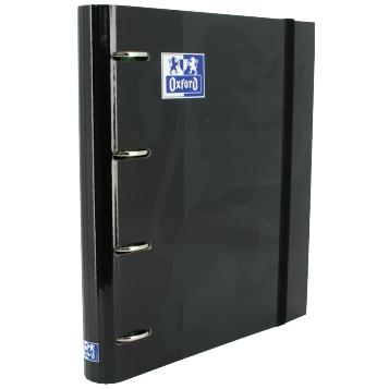 Oxford Carpeta Anillas 4X35Mm Classic Europeanbinder C/Recambio 100H A4+ 5X5 T/Extradura Negro