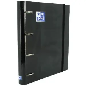 Oxford Carpeta Anillas 4X35mm Classic European Binder con Recambio 100H A4+ T/Extradura Negro