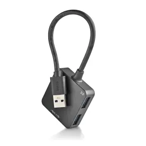 NGS IHUB Tiny 3.0 - Hub USB 3.0 4xUSB-A con Cable Integrado