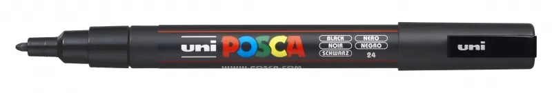 Posca Marcador PC-3M Punta Cónica 0,9 - 1,3 mm Negro