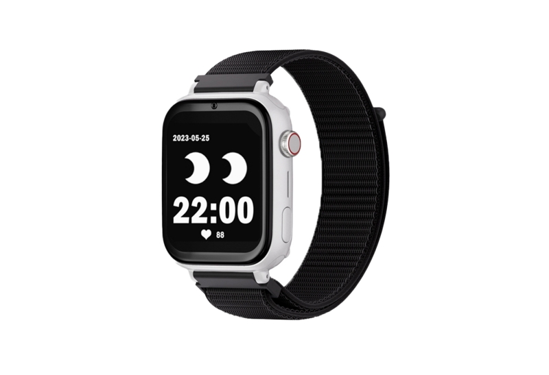 Savefamily Reloj Inteligente Smartwatch Infantil Savewatch Plus Con Gps Y Llamada - Ip67 - Boton Sos - Carcasa Blanca - Correa Tela Negra