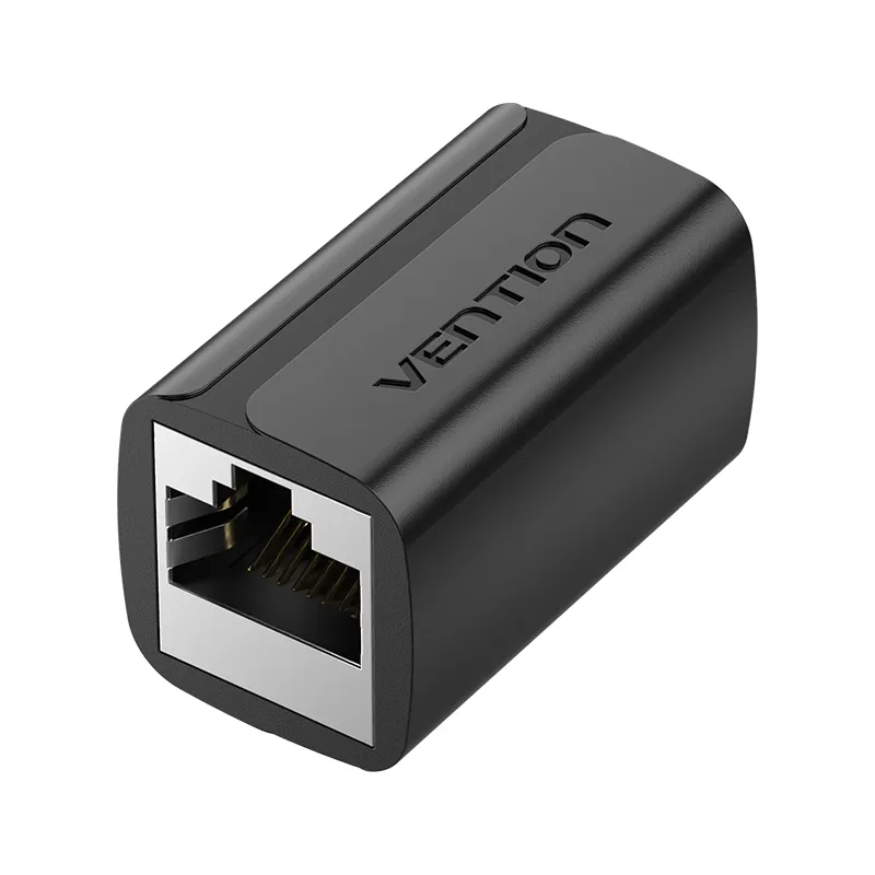 Vention Adaptador Conector RJ45 Cat7 FTP Hembra a Hembra - Color Negro
