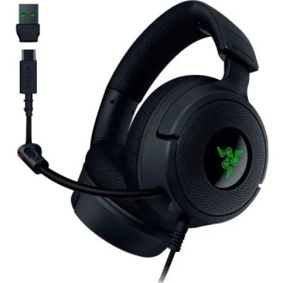 Razer Kraken V4 X Auriculares Gaming 7.1 con Micrófono Plegable Cardioide USB Negro