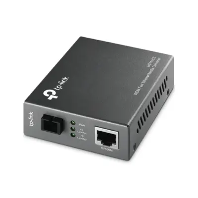 TP-LINK Convertidor Fibra Monomodo SC RJ45 a Fibra 100MB Full Duplex 20KM