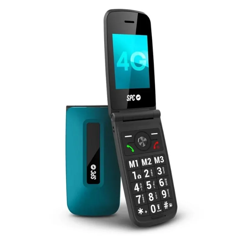 Spc 2342R Titan 4G Movil Senior 2.4" S.help Azul