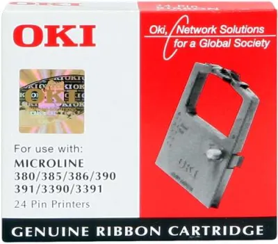 Oki Cinta Matricial Original Negra para Impresoras ML380/ML390/ML3390