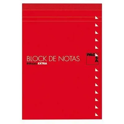 Pacsa Bloc Notas 80H Trepadas 16º Liso Con Tapa -10U-