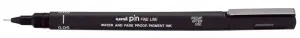 Uni-ball Rotulador Calibrado 0.05mm Punta Poliacetal Tinta Pigmentada Negra
