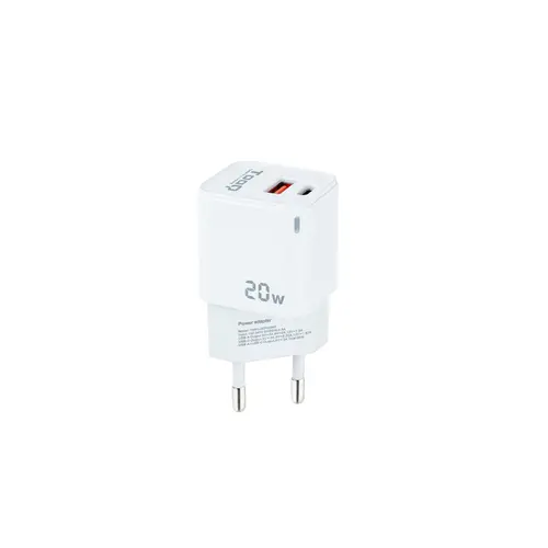 Cargador Usb Tooq Tqwc-Qcpd20Wt Usb-C Pd + Usb-A Qc 20W Blanco