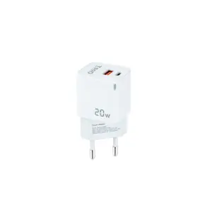 CARGADOR USB TOOQ TQWC-QCPD20WT USB-C PD + USB-A QC 20W BLANCO