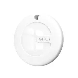 Leotec Easy Tag Blanco Con Llavero Marrón - Compatible Con iOS/Android