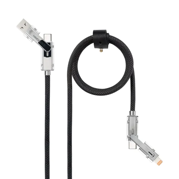 Nanocable Cable USB-C y USB-A a Lightning 1M