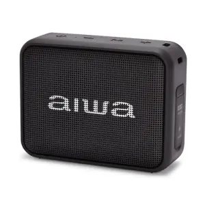Aiwa Altavoz Bluetooth Portable TWS BS-200BKMKIII 5.3 6W RMS FM USB IPX6 12h Negro