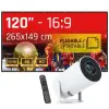 iggual Pack Mini Proyector Con Pantalla Plegable 120