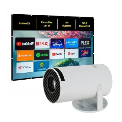 iggual Pack Mini Proyector Con Pantalla Plegable 120