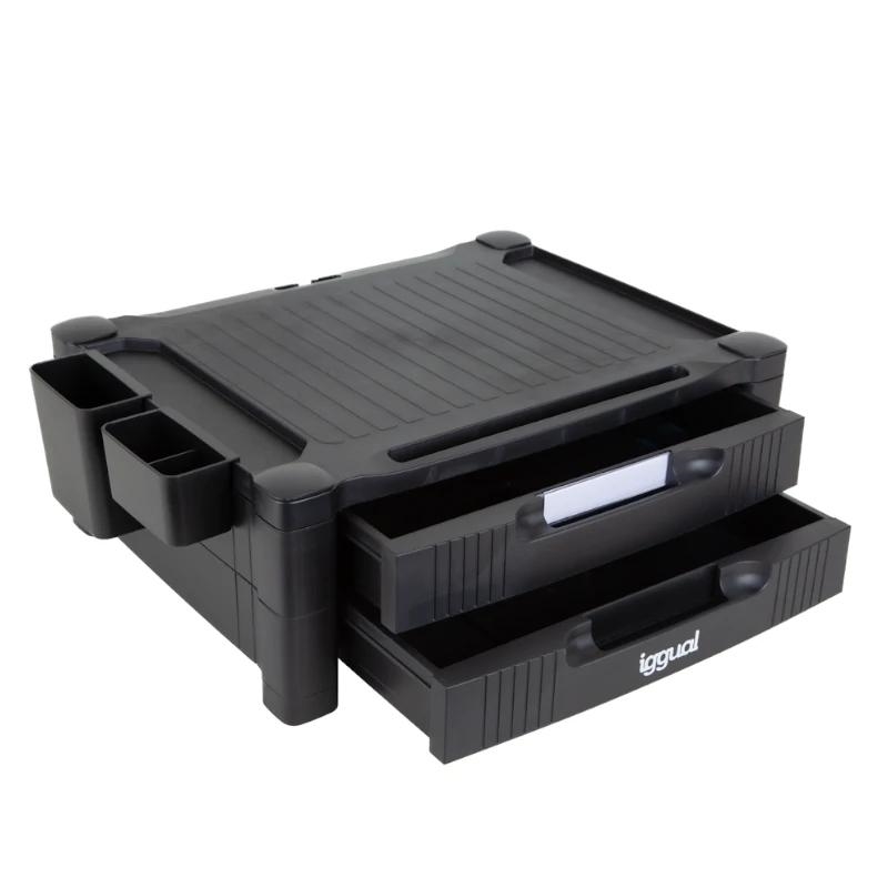 Iggual Em2C Elevador Monitor 2 Cajones Negro