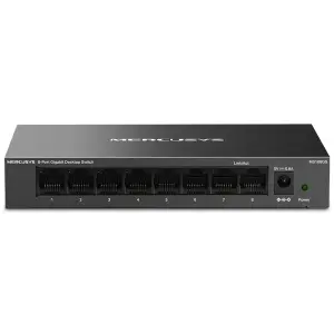 Mercusys Switch 8 Puertos Gigabit RJ45 10/100/1000Mbps Plug & Play Tecnología Verde
