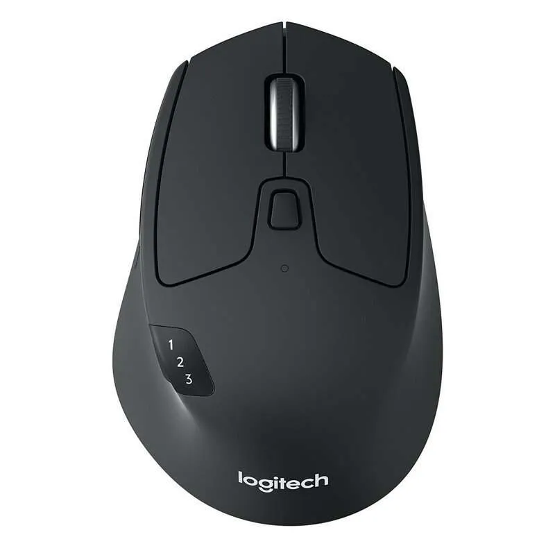 Logitech M720 Triathlon Raton Inalambrico Bluetooth 1000Dpi - 7 Botones - Uso Diestro - Color Negro