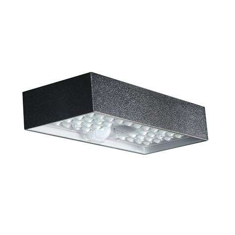 Elbat Lampara Solar Led - 230X97X42.7Mm - 6W, 900 Lumenes - Luz Blanca 4000K - Sensor De Movimiento - Color Negro