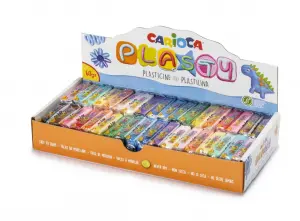 Carioca Expositor de 36 Plastilinas Reutilizables - Colores Brillantes y Mezclables