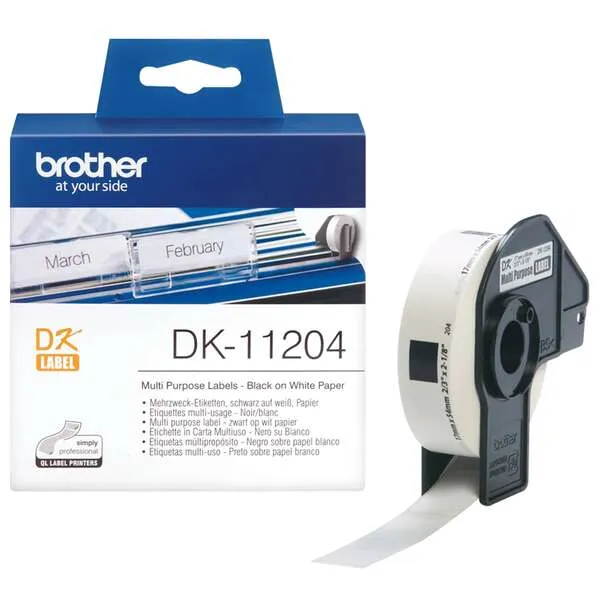 Brother Etiquetas Precortadas Múltiple Uso 17x54mm - 400 Etiquetas
