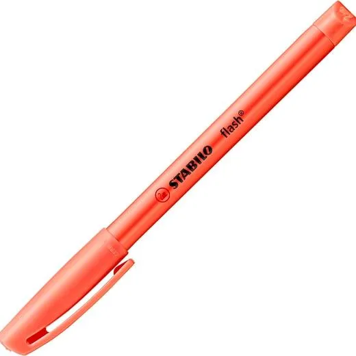 Stabilo Marcador Fluorescente Flash Rojo Caja 10 Ud