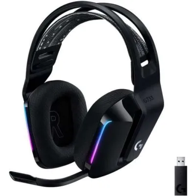 Logitech G733 Auriculares Gaming Inalámbricos DTS 7.1 con Micrófono RGB Negro
