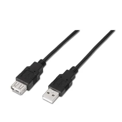 Aisens Cable Extensión USB 2.0 Tipo A Macho a Hembra 3.0m Negro