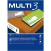Multi-3 Etiquetas Adhesivas 97X42.4mm Inkjet/Láser Blancas 12 X 100H