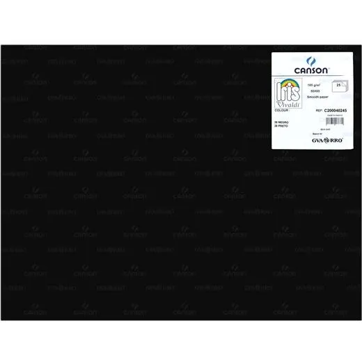 Iris Cartulina 50X65Cm 185Gr Negro -25U-