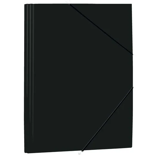 Mariola Carpeta Con Gomas Y Solapas Folio Polipropileno 450 Micras Negro