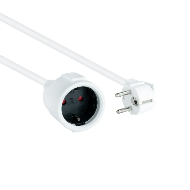 Nanocable Cable Alim. Alargador Schuko Blanco 2 M