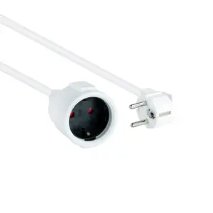 Nanocable Cable Alim. Alargador schuko blanco 2 M