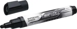 Bic Velleda Marcador para Pizarra con Tinta Líquida Negra - Punta Media 2.3mm