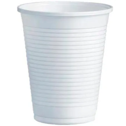 Vaso De Plástico Pp 220Cc Blanco Caja 100 Ud