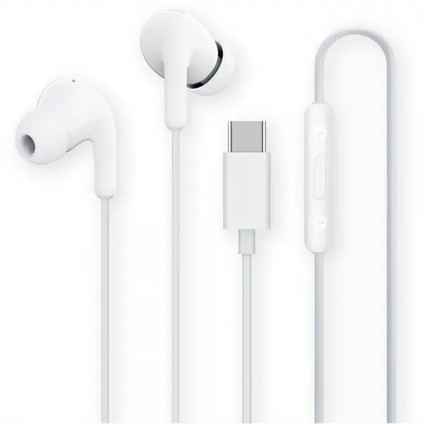 Xiaomi Mi Dual Driver Earphones Auriculares Usb-C - Microfono Integrado - Resistencia Ipx4 - Control En Cable - Color Blanco
