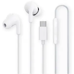 Xiaomi Mi Dual Driver Earphones USB-C con Micrófono, Resistencia IPX4, Color Blanco