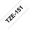 Brother TZe151 Cinta Laminada de Etiquetas 24mm x 8m - Negro sobre Transparente