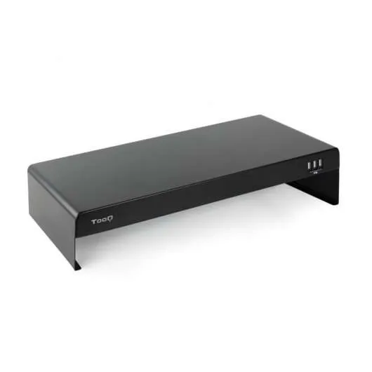 Tooq Soporte Elevador Para Monitor O Portatil - 3X Usb 2.0 - Peso Max. 20Kg - Color Negro